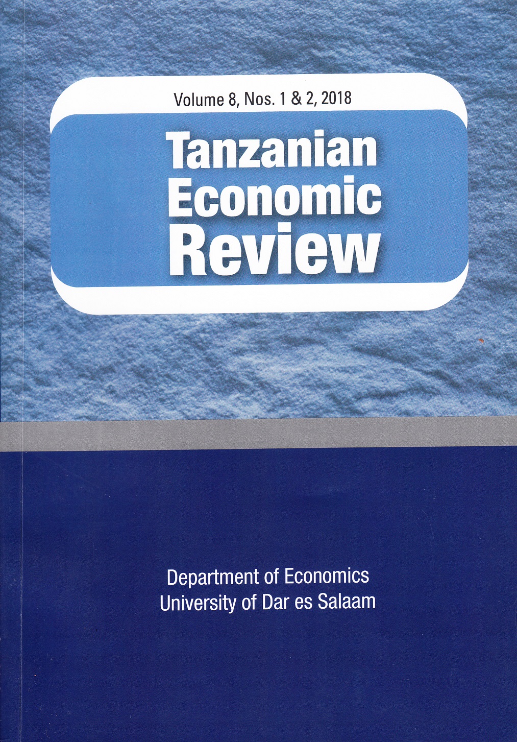 					View Vol. 12 No. 1 (2022): Tanzanian Economic Review
				